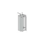 Apģērbu žāvēšanas skapis IZOTREMA SSO-80, pelēks, taisnstūra forma, ar ventilācijas izvadu augšpusē.